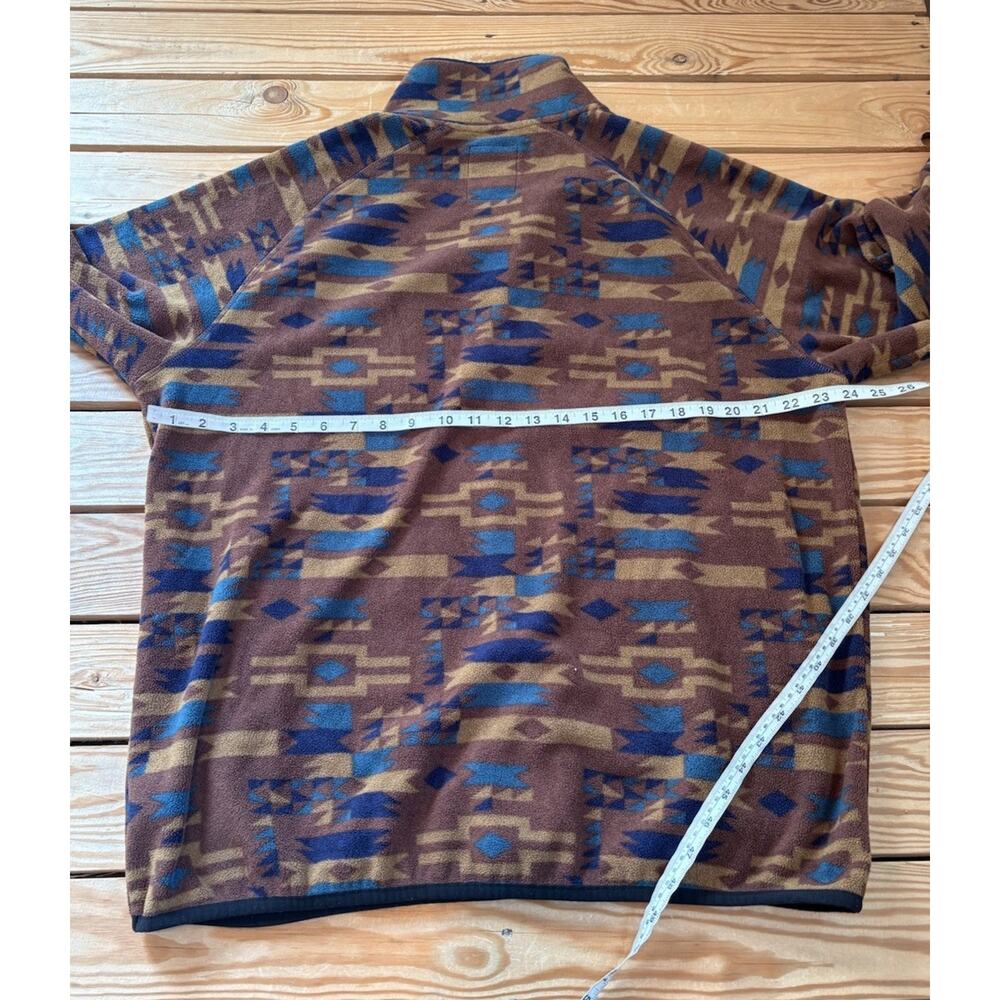 Kavu Men’s 1/4 Teannaway Snap Fleece Pullover Jacket Size L Brown M4 - Picture 7 of 8
